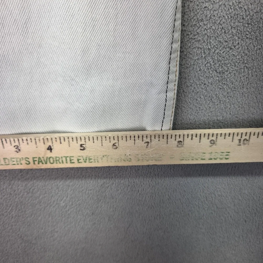 Vintage Levis Jeans Mens White Straight Button Fly USA Stains Altered Fits 27x25
